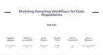 MSR 2026 - Modeling Sampling Workflows for Code Repositories